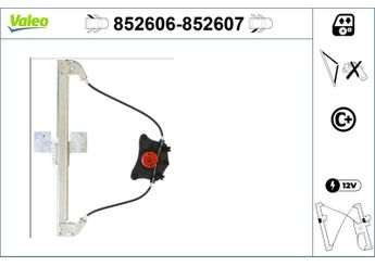 Cam Krikosu Arka Sol VALEO 852606  8V4839461