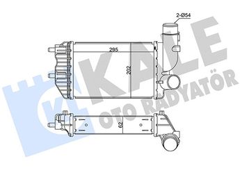 Turbo Radyatörü  BSG 25-535-024  1307012080 384E4 0384.E4 384G8 0384.G8 1340934080