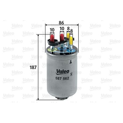 Yakıt Filtresi  VALEO 587562