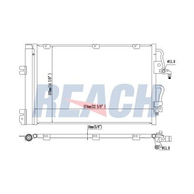 Klima Radyatörü  Opel Zafira B (2005->)  VEKA 43-3203