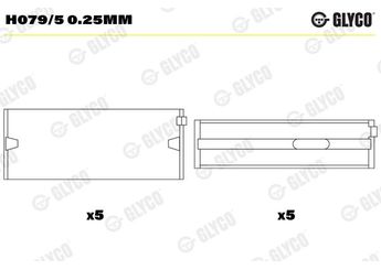 Ana Yatak (0.25)  GLYCO H079/5 0.25mm  H079/5 0.25mm