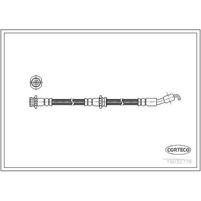 Fren Hortumu Arka Sağ veya Sol Nissan Sunny Coupe/ Traveller (B12)(08.1986->)  CORTECO 19032776