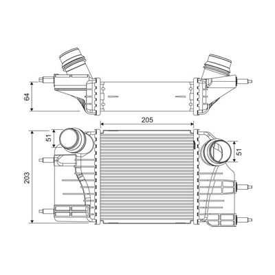 Turbo Radyatörü  Nissan Note (E12)(2013->)  VALEO 822908