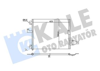 Klima Radyatörü  KALE 350610  9760602000 97606-02000 9760602200