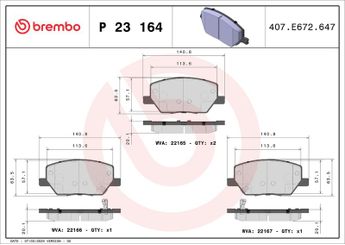 Fren Disk Balata Ön BREMBO P 23 164  77367214 77369311 77369360 K68379582AA 00K68379582AA K2AMV3886AB 00K2AMV3886AB K68273005AA 00K68273005AA K68404783AA 00K68404783AA 52094174 68273005AA 68403005AA 68404783AA 77367282 77367518 77368344 77368577 K68267915AA 00K68267915AA K68299399AA 00K68299399AA K68346917AA 00K68346917AA K68346917AB 00K68346917AB K68346986AB 00K68346986AB K68379582AB 00K68379582AB 155250158 2AMV3886AA 2AMV3886AB 68267915AA 68299399AA 68346917AA 68346917AB 68346986AA 68346986AB 68368829AA 68379582AA 68379582AB 77367936 77368211 77368778 K2AMV3886AA K68346986AA