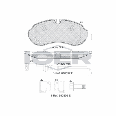Fren Disk Balata Ön MARGO 2200019