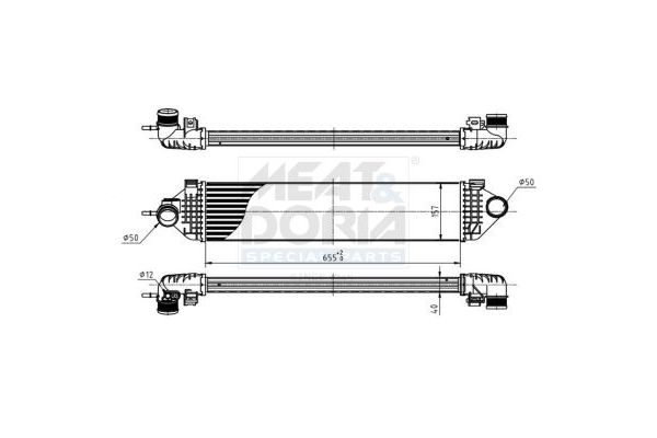 Turbo Radyatörü  Ford Grand C-MAX (CB7)(2010->)  ORİS IFR513040