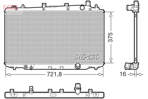 Su Radyatörü  DENSO DRM40056