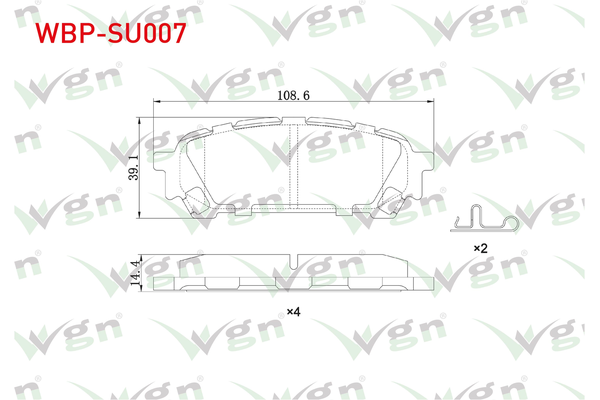 Fren Disk Balata Arka WGN WBP-SU007