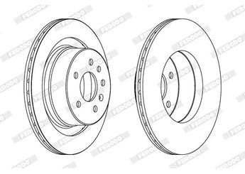 Fren Disk Ayna Arka Sağ ve Sol FERODO DDF1604  12763593 5232698 5232756