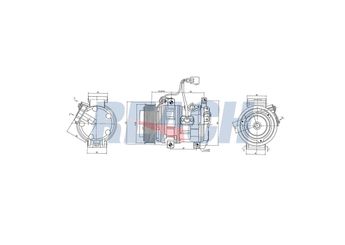 Klima Kompresörü  DENSO PECP5013  PECP5013 4471600034 883206A320 883206A520 884106A090 883200C150