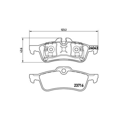 Fren Disk Balata Arka MINI Mini (R50,R53)(2001->)  MAGNETI MARELLI 363700406032