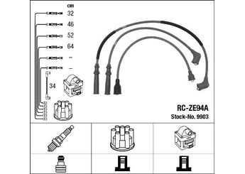 Buji Kablosu  NGK 9903  18094A 0000-18-094A 139318140A 1393-18-140A 141018140 1410-18-140 29018140 290-18-140 409418140 4094-18-140 409418140A 4094-18-140A 411318140 4113-18-140 411318140A 4113-18-140A 825418140 8254-18-140 857418140 8574-18-140 H61218140 H612-18-140 ZE0818140 ZE08-18-140