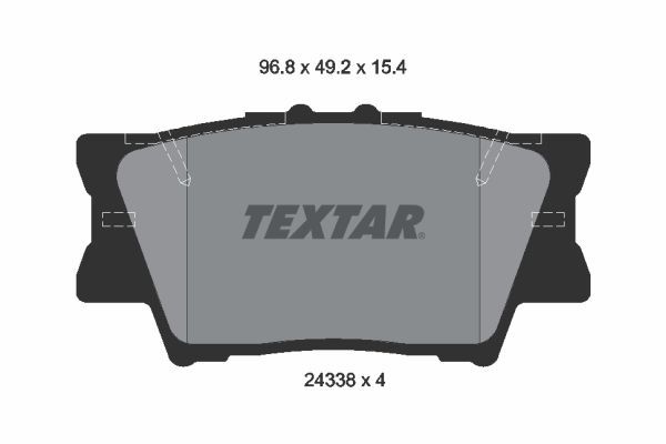 Fren Disk Balata Arka Toyota RAV4 (A3)(2005->)  TEXTAR 2433801