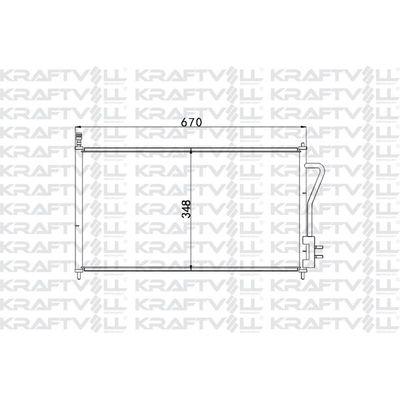 Klima Radyatörü  Ford Focus S.Wagon (CAK)(1998->)  KRAFTVOLL 08060116
