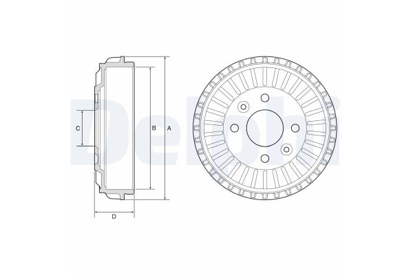 Kampana Arka Sağ veya Sol Mitsubishi Colt (VBX/VBE)(08.2023->)  DELPHI BF594