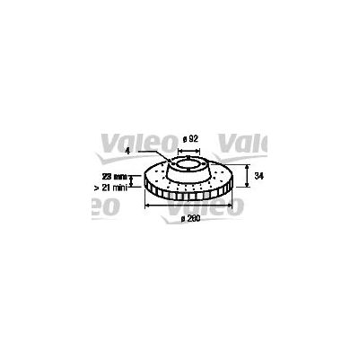 Fren Disk Ayna Ön Sağ ve Sol Honda Accord 4 Kapı (CC/CE)(10.1992->)  VALEO 186436