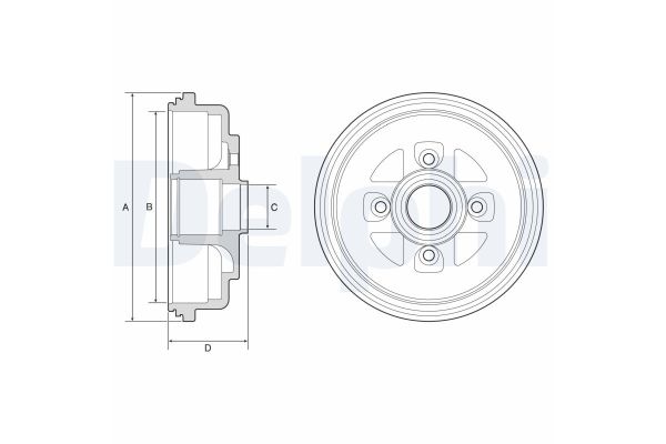Kampana Arka Sağ veya Sol DELPHI BF607