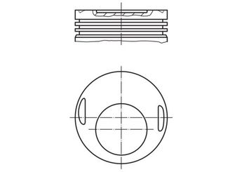Piston (96.00MM-0.50)   MAHLE 002 69 11  A1020309537 1020309537 102 030 95 37 1020309837 102 030 98 37 A102 030 95 37 A1020309837 A102 030 98 37