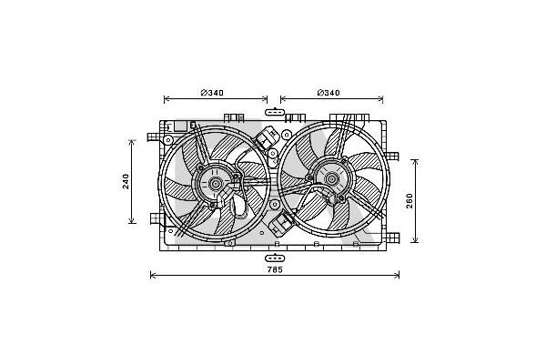 Radyatör Fan ve Motoru  PSA ORJINAL 13413333