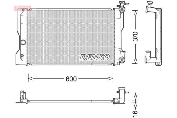 Su Radyatörü  DENSO DRM50091