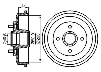 Kampana Arka Sağ veya Sol BOSCH 0 986 477 102  986477102 0 986 477 102 1M5W1113AA 3049844 3049884 4145506 4154689 4186874 98AB1113BE 98AB1113BG