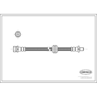 Fren Hortumu Ön Sağ veya Sol Kia Shuma (1997->)  CORTECO 19033008