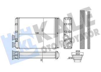 Kalorifer Radyatörü  PSA ORJINAL 9833378980  9833378980