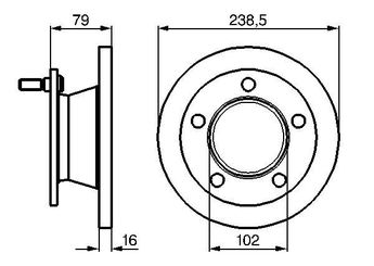 Fren Disk Ayna Ön Sağ ve Sol BOSCH 0 986 478 357  6314200372 631 420 03 72 A6314200372 A 631 420 03 72