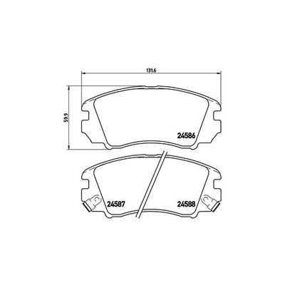 Fren Disk Balata Ön Kia Magentis (MG)(2006->)  MAGNETI MARELLI 363700430043