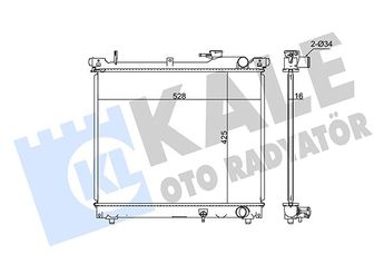 Su Radyatörü  KALE 348125  16400 1770066D01 17700-66D01 1770066D02 17700-66D02 1770066D20