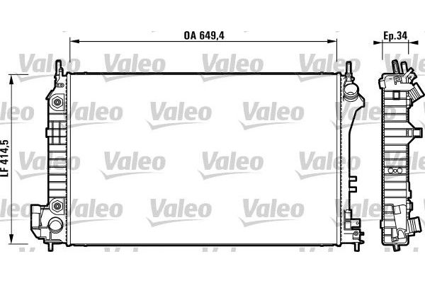 Su Radyatörü  Opel Vectra C 4 Kapı (2002->)  VALEO 732878
