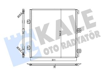 Klima Radyatörü  KALE 350425  5010514079 50 10 514 079 5010619265 50 10 619 265