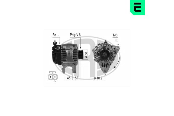 Alternatör  Hyundai Trajet (FO)(2000->)  ERA 210647A