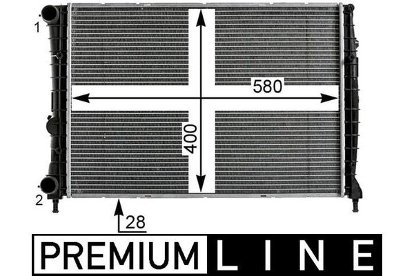 Su Radyatörü  Alfa Romeo GT (125)(2004->)  MAHLE CR 1984 000P
