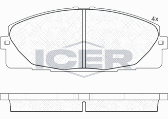 Fren Disk Balata Ön SANGSIN SP1376  446526420 04465-26420 446526421 04465-26421 V9118A102 V9118-A102