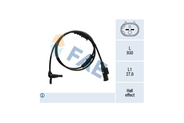 Abs Sensörü Ön Sağ veya Sol Volkswagen Crafter Kamyonet (2F)(03.2006->2017)  SAGEM 60259