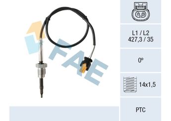 Egzoz Sıcaklık Sensörü  NGK 93529  51538028 135535 2505535 9054405 000 905 44 05 005 153 80 28 71538528 007 153 85 28 A0009054405 A 000 905 44 05 A0051538028 A 005 153 80 28 A0071538528 A 007 153 85 28