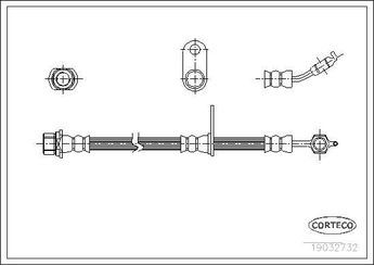 Fren Hortumu Ön Sağ veya Sol SVAC 76-0170  9094702781