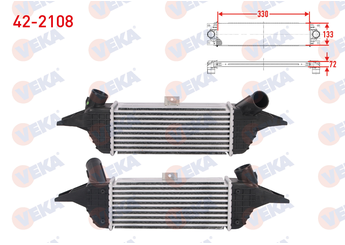 Turbo Radyatörü  VEKA 42-2108  28190 42701 28190 42702