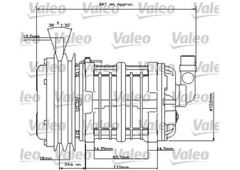 Klima Kompresörü  VALEO 815827  40430030 92010261