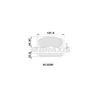 Fren Disk Balata Ön BRAXIS AB0245