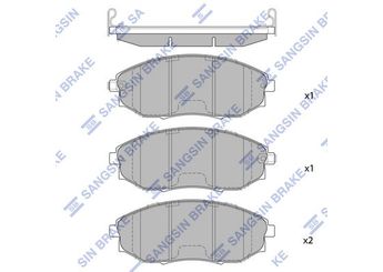 Fren Disk Balata Ön SANGSIN SP1193  96475027 96952179 WVA24864 96475026 96496765