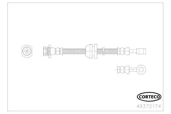 Fren Hortumu Ön Sağ veya Sol Chevrolet Spark (2009->)  SVAC 30-0188