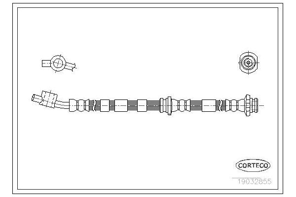 Fren Hortumu Ön Sağ veya Sol Nissan Primera Traveller [SW] (WP11)(06.1999->)  CORTECO 19032855