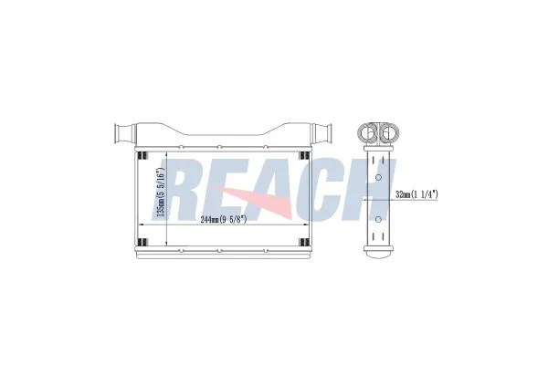 Kalorifer Radyatörü  BMW M6 Serisi Gran Coupe (F06)(2013->)  MGA 81245