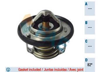 Termostat 82 °C  FAE 5308182  255002B000 25500-2B000 2550038400 25500 38400 21200ED000 21200-ED000 21200ED000A 21200-ED000A 7701065352 77 01 065 352 7701068770 77 01 068 770