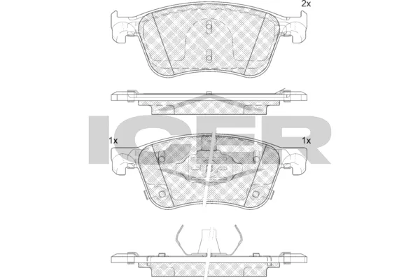 Fren Disk Balata Ön Renault Megane E-Tech Electric (02.2022->)  RENAULT ORJINAL 410A10803R