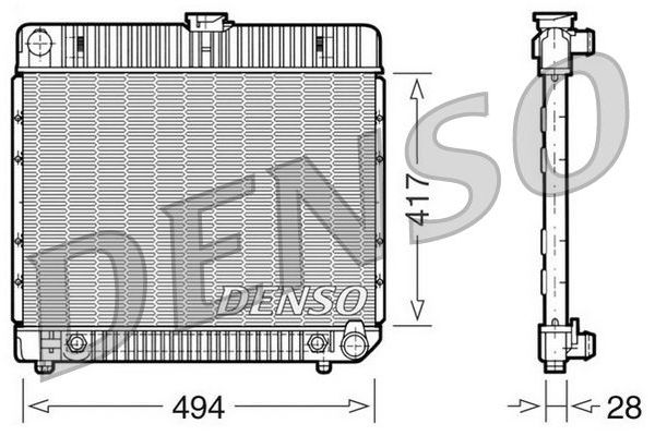 Su Radyatörü  DENSO DRM17021