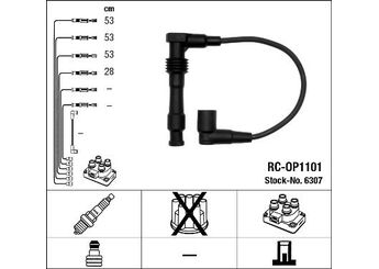 Buji Kablosu  NGK 6307  1282153 12 82 153 1282154 12 82 154 1282155 12 82 155 1282156 12 82 156 1612561 90543259 90 543 259 90543260 90 543 260 90543261 90 543 261 90543262 90 543 262